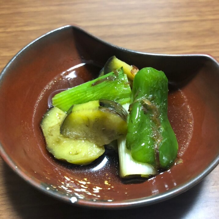 野菜の揚げ煮浸し